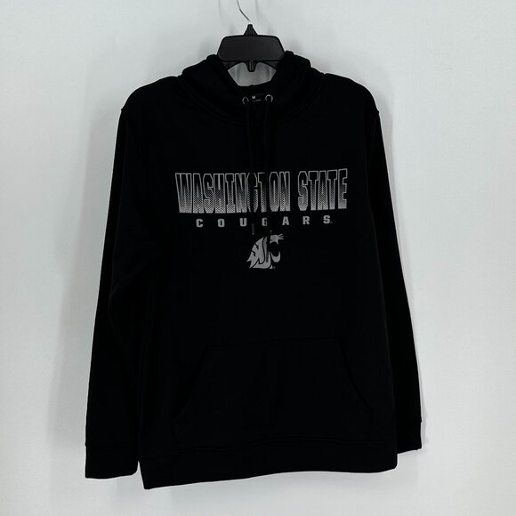 Men's Colosseum Black Washington State Cougars Blackout Pullover Hoodie M - Picture 1 of 4